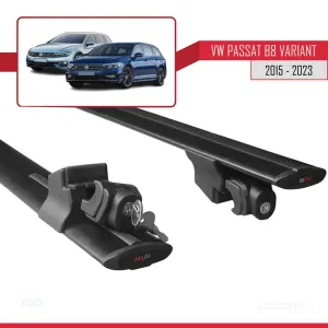Volkswagen Passat B8 Variant 2015-2023 Arası ile uyumlu HOOK Model Anahtar Kilitli Ara Atkı Tavan Barı SİYAH - Görsel 5