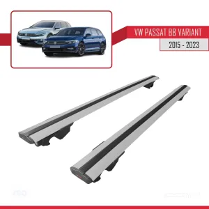 Volkswagen Passat B8 Variant 2015-2023 Arası ile uyumlu HOOK Model Anahtar Kilitli Ara Atkı Tavan Barı GRİ - Görsel 4
