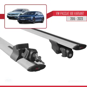 Volkswagen Passat B8 Variant 2015-2023 Arası ile uyumlu HOOK Model Anahtar Kilitli Ara Atkı Tavan Barı GRİ - Görsel 5