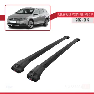 Volkswagen Passat Alltrack B7 2012-2015 Arası ile uyumlu ACE-1 Ara Atkı Tavan Barı SİYAH - Görsel 3