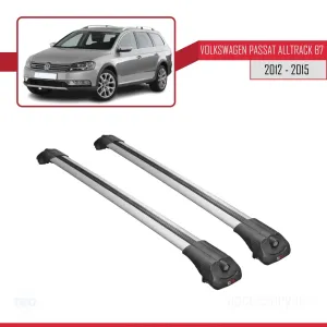Volkswagen Passat Alltrack B7 2012-2015 Arası ile uyumlu ACE-1 Ara Atkı Tavan Barı GRİ - Görsel 3