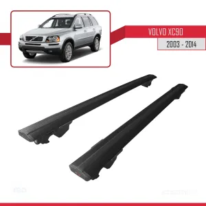 Volvo XC90 2003-2014 Arası ile uyumlu HOOK Model Anahtar Kilitli Ara Atkı Tavan Barı SİYAH - Görsel 4