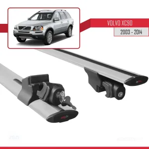 Volvo XC90 2003-2014 Arası ile uyumlu HOOK Model Anahtar Kilitli Ara Atkı Tavan Barı GRİ - Görsel 5