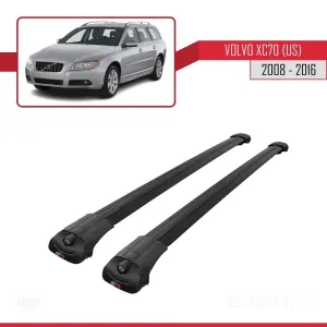 Volvo XC70 (US) 2008-2016 Arası ile uyumlu ACE-1 Ara Atkı Tavan Barı SİYAH - Görsel 3