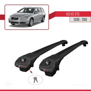 Volvo V70 2008-2016 Arası ile uyumlu ACE-1 Ara Atkı Tavan Barı SİYAH - Görsel 4