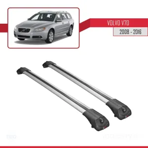 Volvo V70 2008-2016 Arası ile uyumlu ACE-1 Ara Atkı Tavan Barı GRİ - Görsel 3