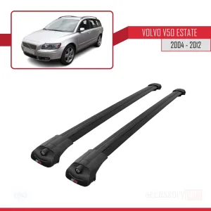 Volvo V50 Estate 2004-2012 Arası ile uyumlu ACE-1 Ara Atkı Tavan Barı SİYAH - Görsel 3