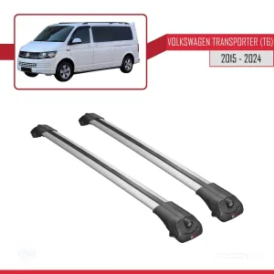 Volkswagen Transporter (T6) 2015 ve Sonrası ile uyumlu ACE-1 Ara Atkı Tavan Barı GRİ thumb 3