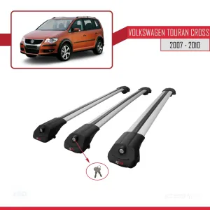 Volkswagen Touran CROSS 2007-2010 Arası ile uyumlu ACE-1 Ara Atkı Tavan Barı GRİ 3 ADET BAR thumb 4