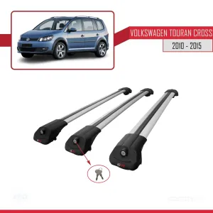 Volkswagen Touran 2010-2015 Arası ile uyumlu ACE-1 Ara Atkı Tavan Barı GRİ 3 ADET BAR thumb 4