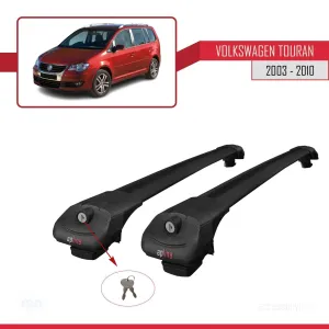 Volkswagen Touran 2003-2010 Arası ile uyumlu ACE-1 Ara Atkı Tavan Barı SİYAH - Görsel 4