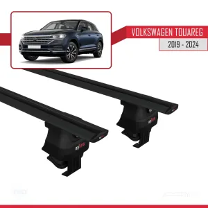 Volkswagen Touareg III (CR) 2019 ve Sonrası ile uyumlu ACE-4 Ara Atkı Tavan Barı SİYAH thumb 4