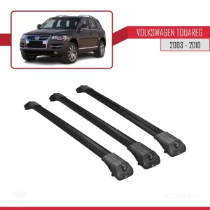Volkswagen Touareg 2003-2010 Arası ile uyumlu ACE-1 Ara Atkı Tavan Barı SİYAH 3 ADET BAR thumb 3
