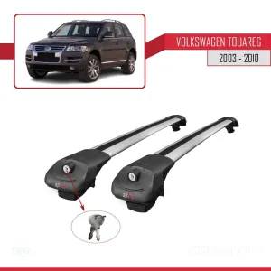 Volkswagen Touareg 2003-2010 Arası ile uyumlu ACE-1 Ara Atkı Tavan Barı GRİ thumb 4