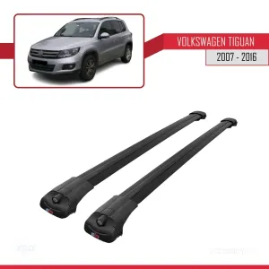 Volkswagen Tiguan 2007-2016 Arası ile uyumlu ACE-1 Ara Atkı Tavan Barı SİYAH - Görsel 3