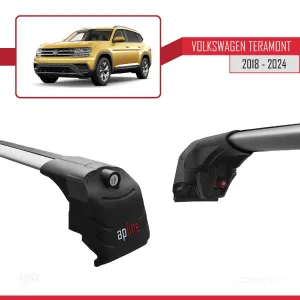 Volkswagen Teramont 2018 ve Sonrası ile uyumlu ACE-2 Ara Atkı Tavan Barı GRİ - Görsel 5