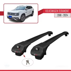 Volkswagen Teramont 2018 ve Sonrası ile uyumlu ACE-1 Ara Atkı Tavan Barı SİYAH - Görsel 4