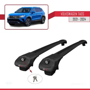 Volkswagen Taos 2021 ve Sonrası ile uyumlu ACE-1 Ara Atkı Tavan Barı SİYAH thumb 4