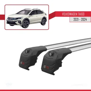 Volkswagen TAIGO 2021 ve Sonrası ile uyumlu ACE-2 Ara Atkı Tavan Barı GRİ thumb 4