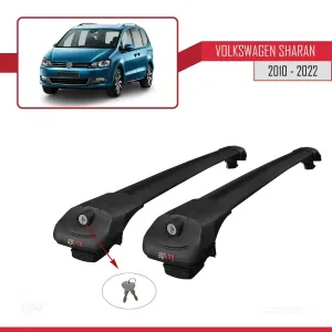 Volkswagen Sharan 2010-2022 Arası ile uyumlu ACE-1 Ara Atkı Tavan Barı SİYAH - Görsel 4