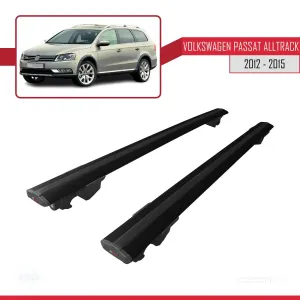Volkswagen Passat ALLTRACK 2012-2015 Arası ile uyumlu HOOK Model Anahtar Kilitli Ara Atkı Tavan Barı SİYAH thumb 4