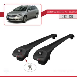 Volkswagen Passat Alltrack (B7) 2012-2015 Arası ile uyumlu ACE-1 Ara Atkı Tavan Barı SİYAH - Görsel 4