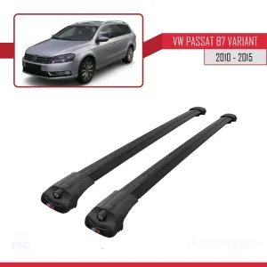 Volkswagen Passat (B7) SW 2010-2015 Arası ile uyumlu ACE-1 Ara Atkı Tavan Barı SİYAH - Görsel 3