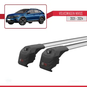 Volkswagen NIVUS 2021 ve Sonrası ile uyumlu ACE-2 Ara Atkı Tavan Barı GRİ thumb 4