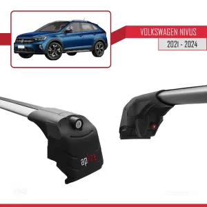 Volkswagen NIVUS 2021 ve Sonrası ile uyumlu ACE-2 Ara Atkı Tavan Barı GRİ thumb 5