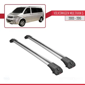 Volkswagen Multivan (T5) 2003-2015 Arası ile uyumlu ACE-1 Ara Atkı Tavan Barı GRİ - Görsel 3