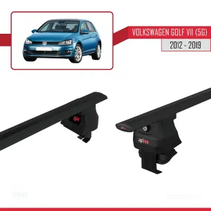 Volkswagen Golf VII (5G) 2012-2019 Arası ile uyumlu ACE-4 Ara Atkı Tavan Barı SİYAH - Görsel 5