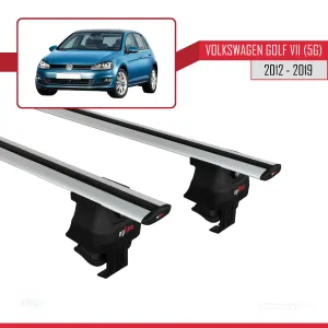 Volkswagen Golf VII (5G) 2012-2019 Arası ile uyumlu ACE-4 Ara Atkı Tavan Barı GRİ - Görsel 2