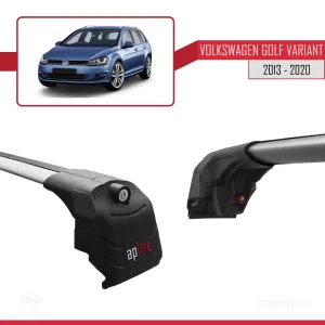 Volkswagen Golf VARIANT (MK7-5G) 2013-2020 Arası ile uyumlu ACE-2 Ara Atkı Tavan Barı GRİ - Görsel 4