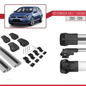 Volkswagen Golf (7) VARIANT 2013-2019 Arası ile uyumlu ACE-1 Ara Atkı Tavan Barı GRİ - Görsel 5