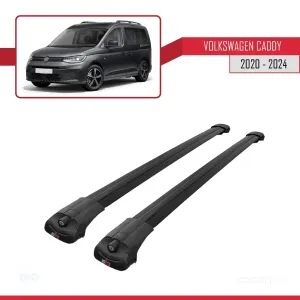 Volkswagen Caddy 2020 ve Sonrası ile uyumlu ACE-1 Ara Atkı Tavan Barı SİYAH - Görsel 3