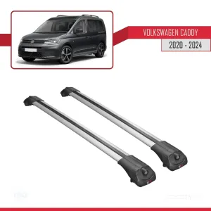 Volkswagen Caddy 2020 ve Sonrası ile uyumlu ACE-1 Ara Atkı Tavan Barı GRİ thumb 3