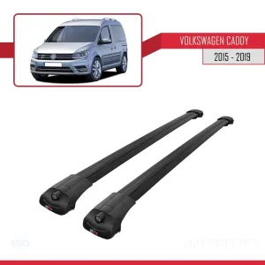 Volkswagen Caddy 2015-2019 Arası ile uyumlu ACE-1 Ara Atkı Tavan Barı SİYAH - Görsel 3
