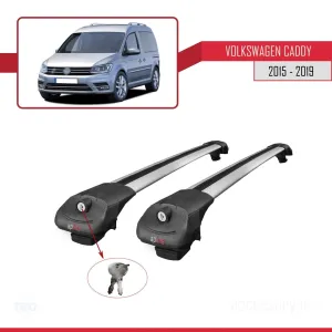Volkswagen Caddy 2015-2019 Arası ile uyumlu ACE-1 Ara Atkı Tavan Barı GRİ - Görsel 4
