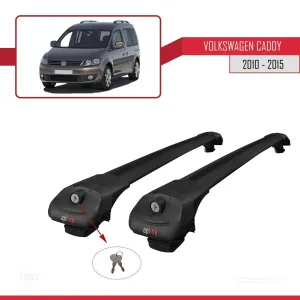 Volkswagen Caddy 2010-2015 Arası ile uyumlu ACE-1 Ara Atkı Tavan Barı SİYAH thumb 4