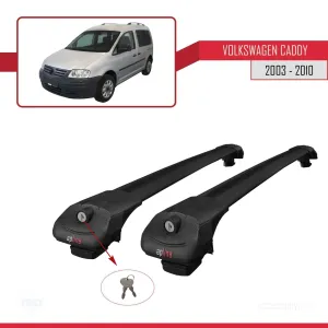 Volkswagen Caddy 2003-2010 Arası ile uyumlu ACE-1 Ara Atkı Tavan Barı SİYAH - Görsel 4