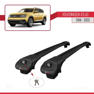Volkswagen Atlas 2018-2023 ile uyumlu ACE-1 Ara Atkı Tavan Barı SİYAH - Görsel 4