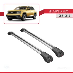 Volkswagen Atlas 2018-2023 ile uyumlu ACE-1 Ara Atkı Tavan Barı GRİ - Görsel 3