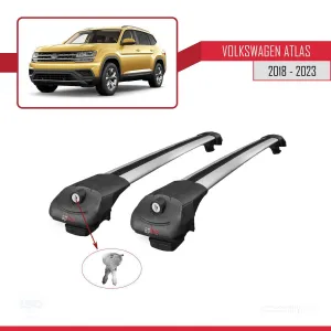 Volkswagen Atlas 2018-2023 ile uyumlu ACE-1 Ara Atkı Tavan Barı GRİ - Görsel 4