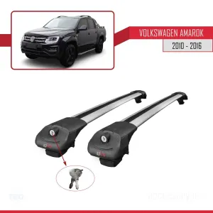 Volkswagen Amarok 2010-2016 Arası ile uyumlu ACE-1 Ara Atkı Tavan Barı GRİ thumb 4