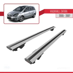 Vauxhall Zafira 2005-2007 Arası ile uyumlu HOOK Model Anahtar Kilitli Ara Atkı Tavan Barı GRİ thumb 4