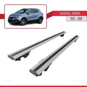 Vauxhall Mokka 2012-2019 Arası ile uyumlu HOOK Model Anahtar Kilitli Ara Atkı Tavan Barı GRİ thumb 4