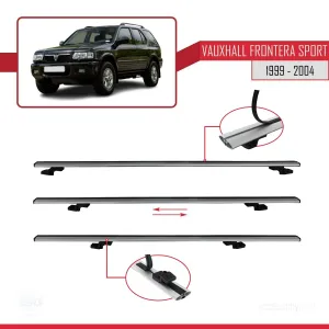 Opel Frontera Sport 1999-2004 Arası ile uyumlu Basic Model Ara Atkı Tavan Barı GRİ 3 ADET - Görsel 5