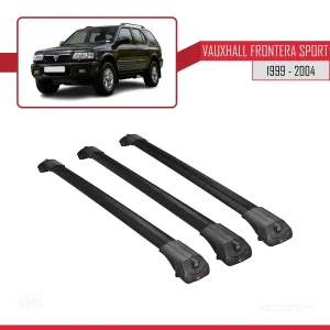 Vauxhall Frontera Sport 1999-2004 Arası ile uyumlu ACE-1 Ara Atkı Tavan Barı SİYAH 3 ADET BAR thumb 3