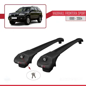 Vauxhall Frontera Sport 1999-2004 Arası ile uyumlu ACE-1 Ara Atkı Tavan Barı SİYAH thumb 4