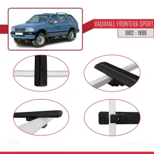 Opel Frontera Sport 1992-1998 Arası ile uyumlu Basic Model Ara Atkı Tavan Barı SİYAH 3 ADET - Görsel 4
